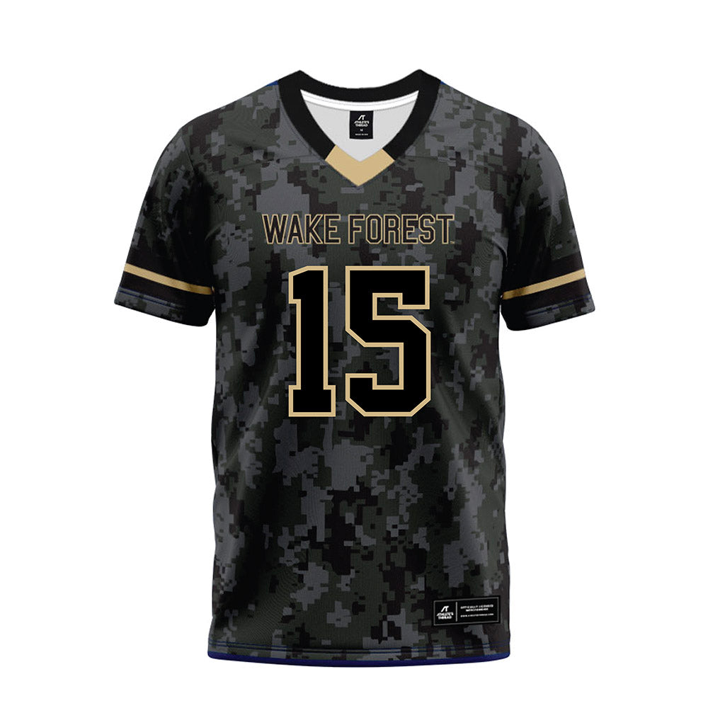 Wake Forest - NCAA Football : Gannon Jones - Camo Premium Football Jersey-0