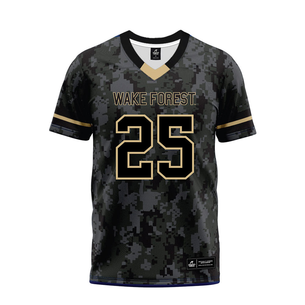 Wake Forest - NCAA Football : Joshua Patterson - Camo Premium Football Jersey-0