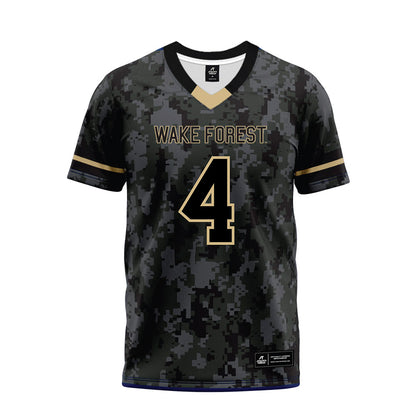 Wake Forest - NCAA Football : Ty Clark III - Camo Premium Football Jersey-0