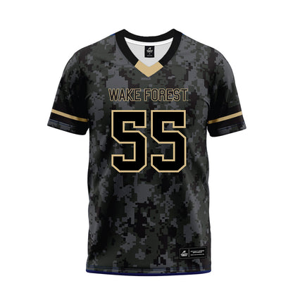 Wake Forest - NCAA Football : Bryce Ganious - Camo Premium Football Jersey-0