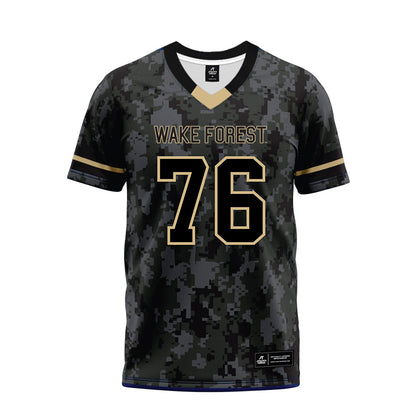 Wake Forest - NCAA Football : Fletcher Turk - Camo Premium Football Jersey-0