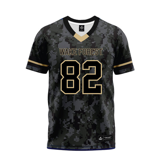 Wake Forest - NCAA Football : Hugh O'Brien - Camo Premium Football Jersey-0