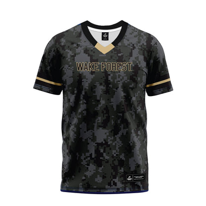Wake Forest - NCAA Football : Kyndall McCaleb - Camo Premium Football Jersey-0