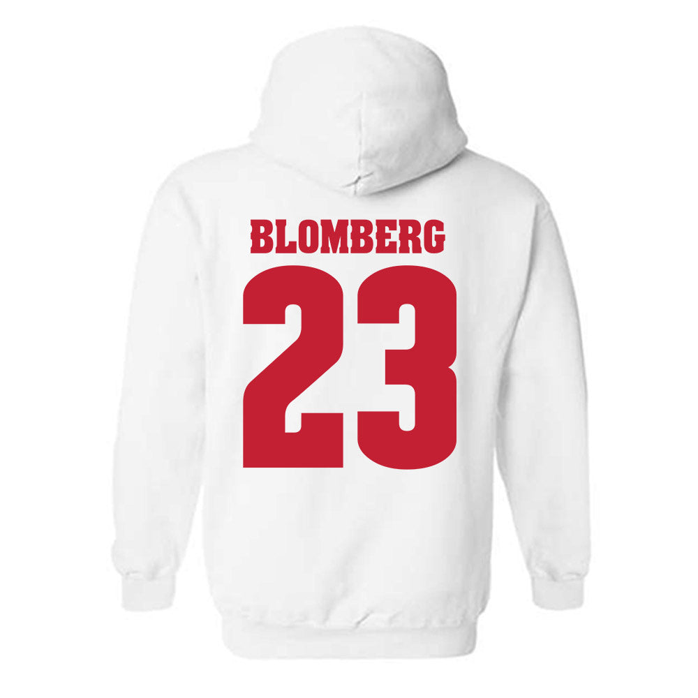Wisconsin - NCAA Softball : Hilary Blomberg - Classic Shersey Hooded Sweatshirt-1
