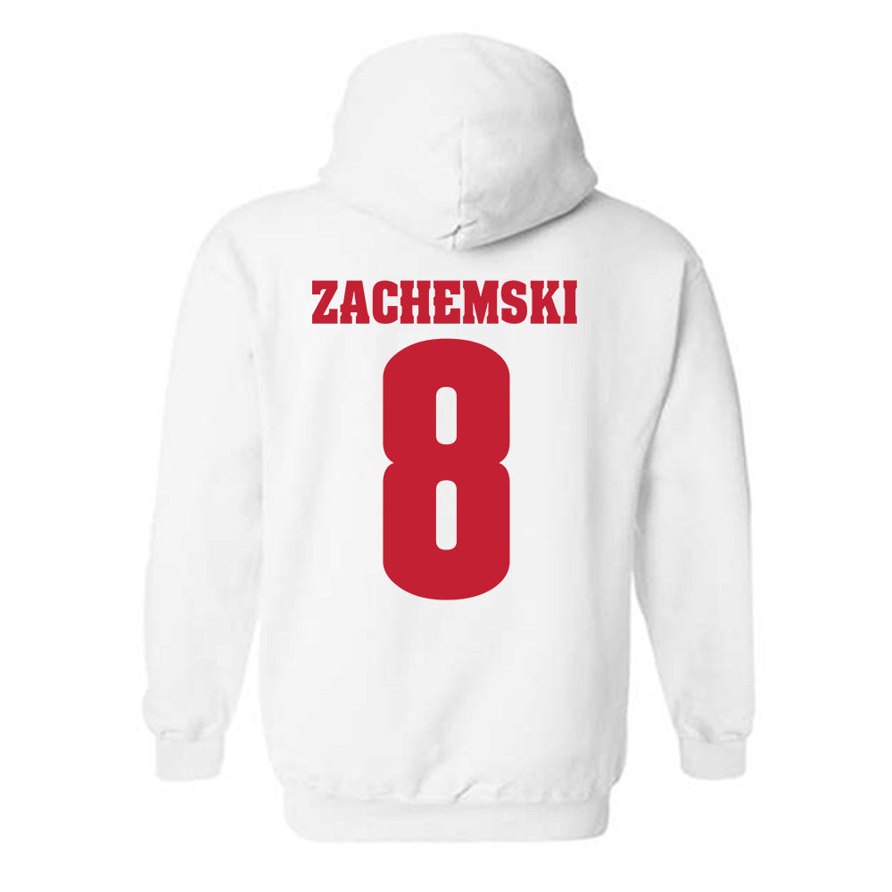 Wisconsin - NCAA Men's Soccer : Matthew Zachemski - Classic Shersey Hooded Sweatshirt-1
