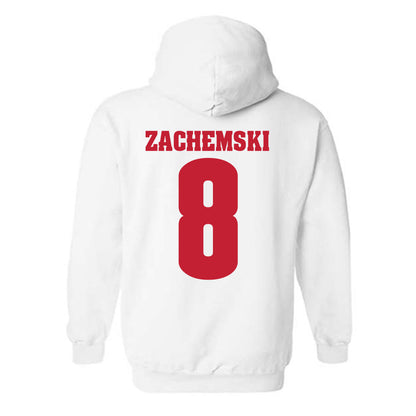 Wisconsin - NCAA Men's Soccer : Matthew Zachemski - Classic Shersey Hooded Sweatshirt-1