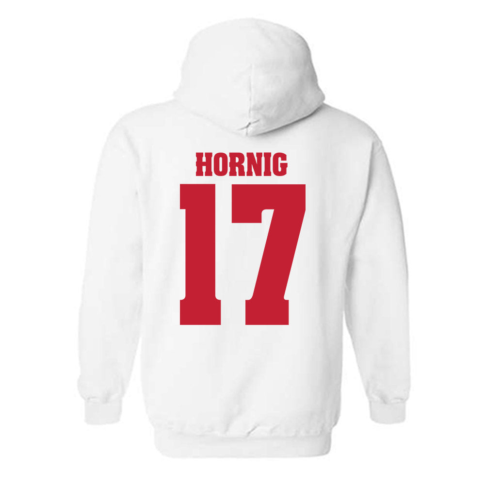 Wisconsin - NCAA Men's Soccer : Owen Hornig - Classic Shersey Hooded Sweatshirt-1