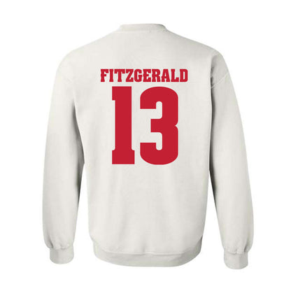 Wisconsin - NCAA Men's Ice Hockey : Christian Fitzgerald - Classic Shersey Crewneck Sweatshirt-1
