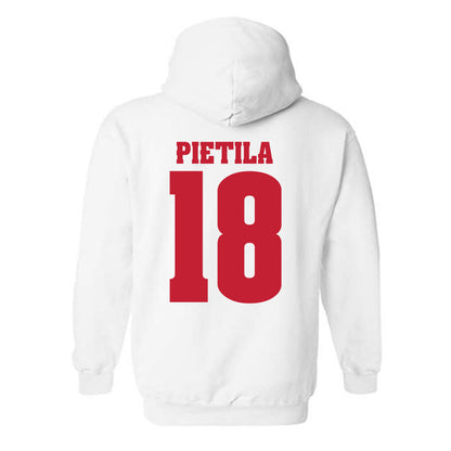 Wisconsin - NCAA Men's Ice Hockey : Adam Pietila - Classic Shersey Hooded Sweatshirt-1