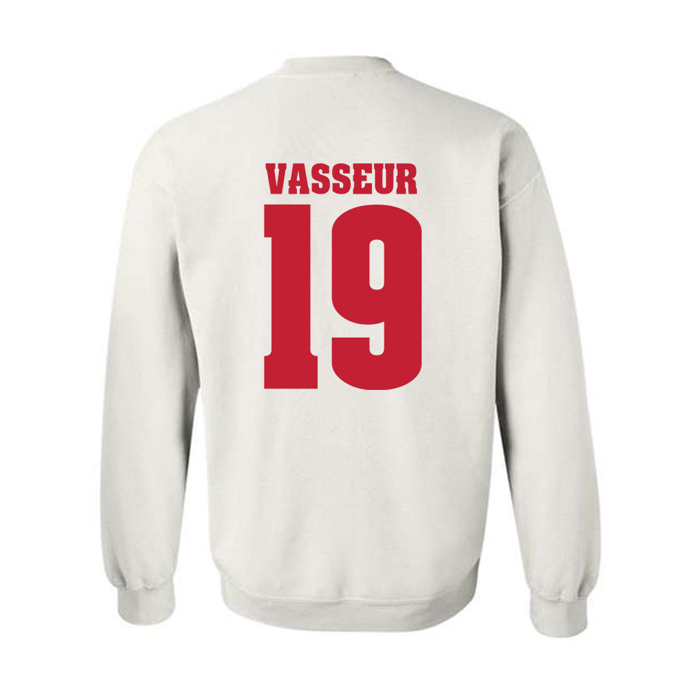 Wisconsin - NCAA Women's Ice Hockey : Bella Vasseur - Classic Shersey Crewneck Sweatshirt-1