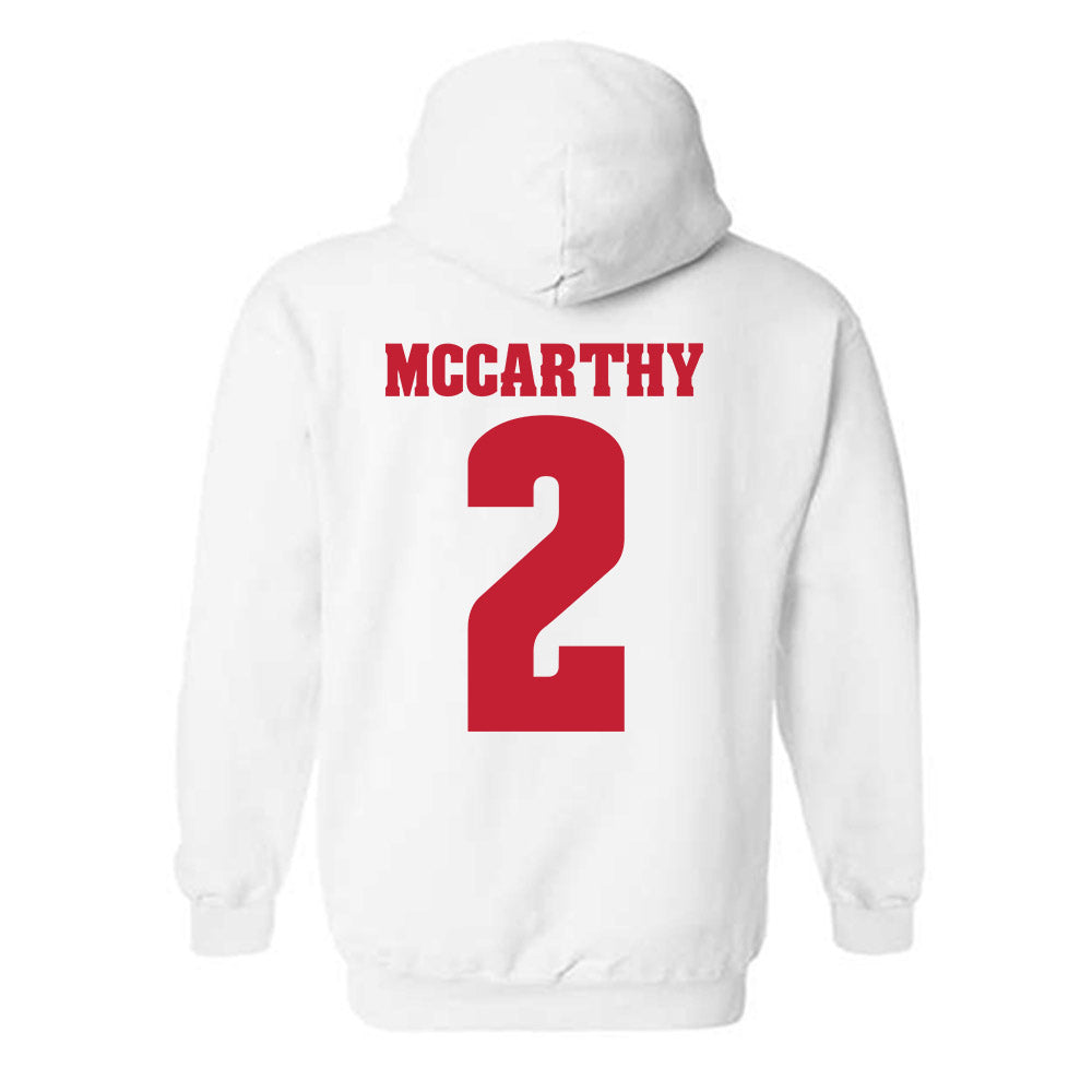 Wisconsin - NCAA Women's Ice Hockey : Finley McCarthy - Classic Shersey Hooded Sweatshirt-1