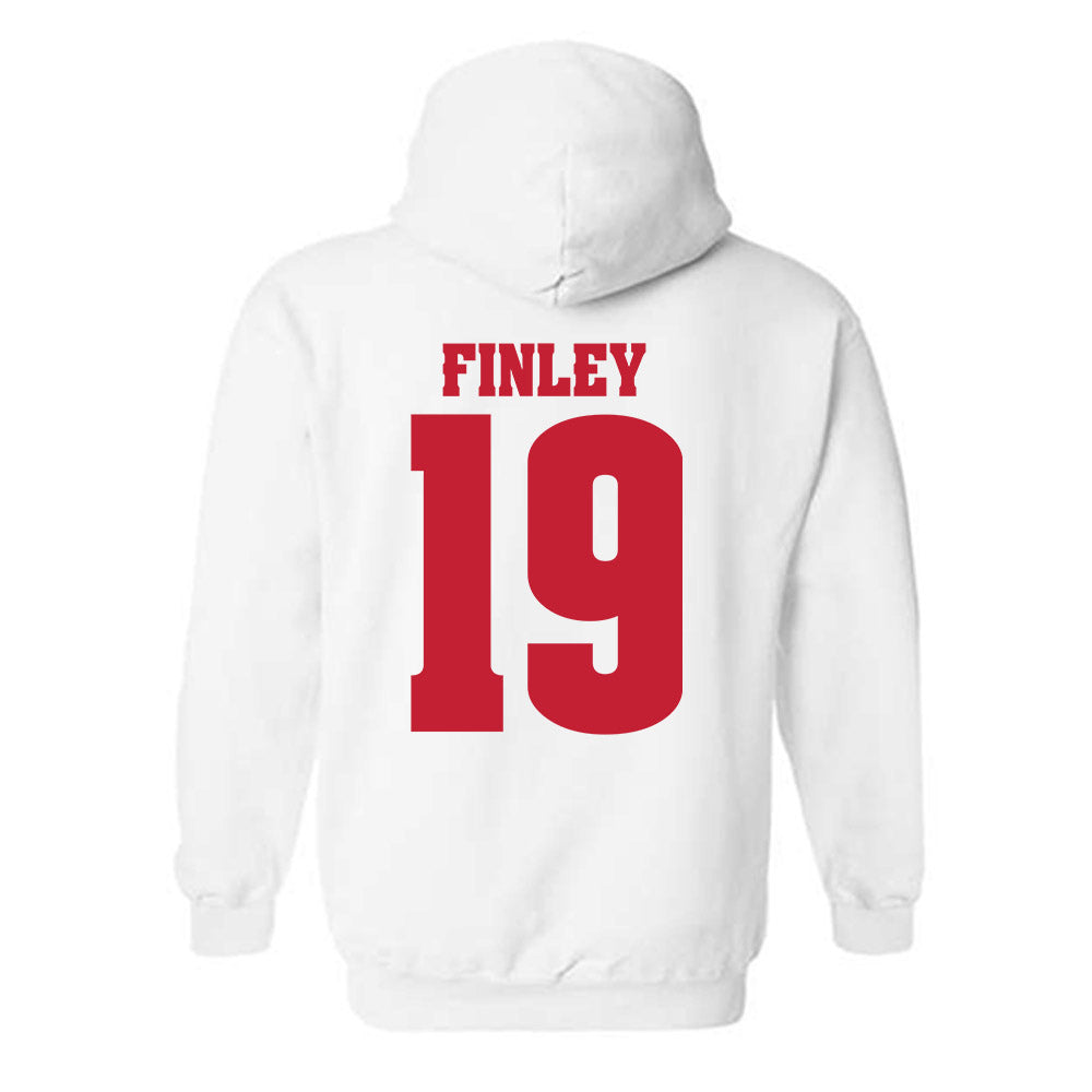 Wisconsin - NCAA Men's Ice Hockey : Quinn Finley - Classic Shersey Hooded Sweatshirt-1