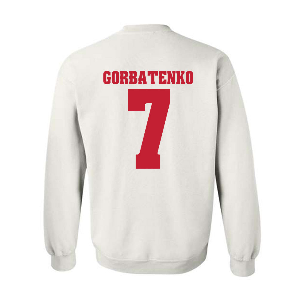 Wisconsin - NCAA Women's Ice Hockey : Kelly Gorbatenko - Classic Shersey Crewneck Sweatshirt-1