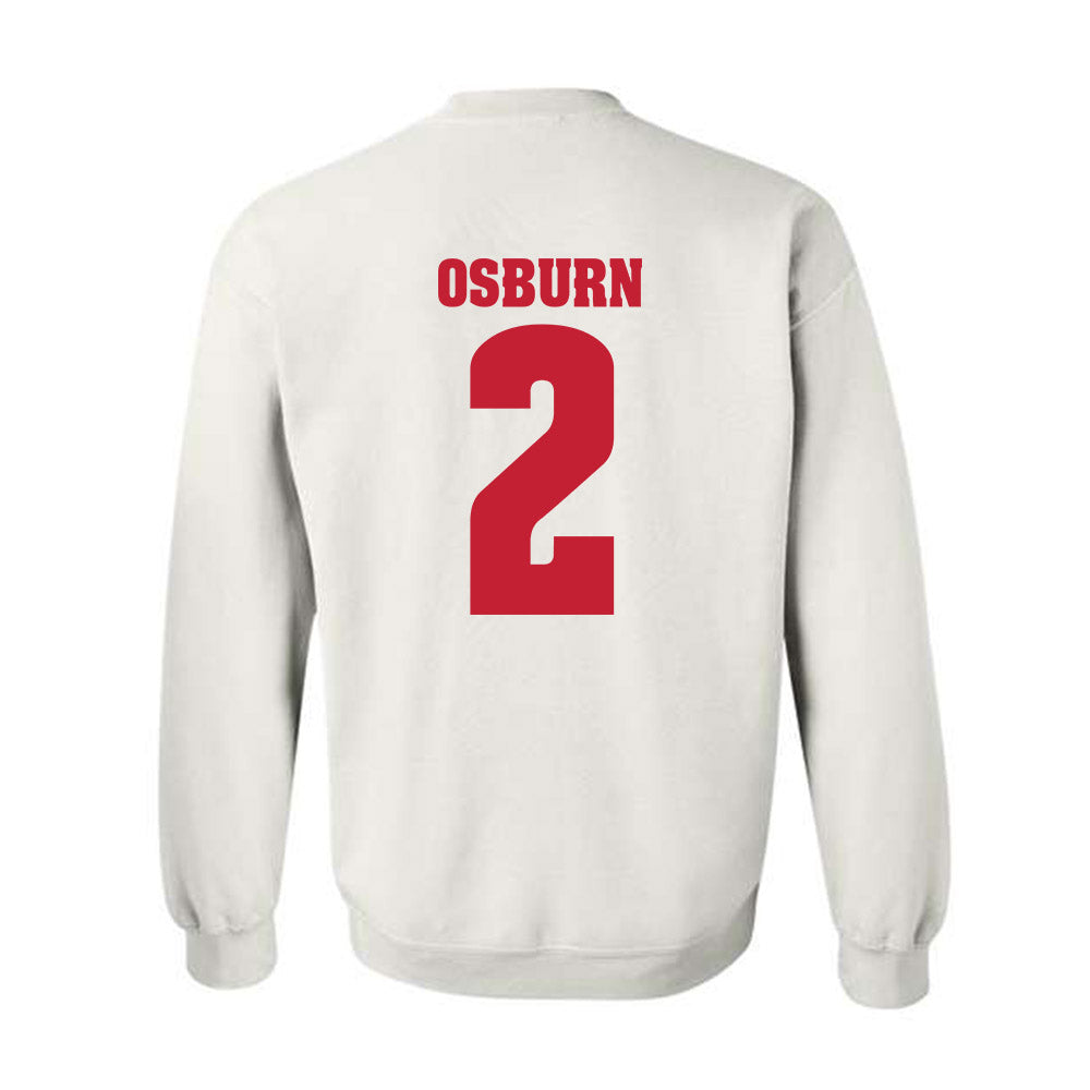 Wisconsin - NCAA Men's Ice Hockey : Luke Osburn - Classic Shersey Crewneck Sweatshirt-1