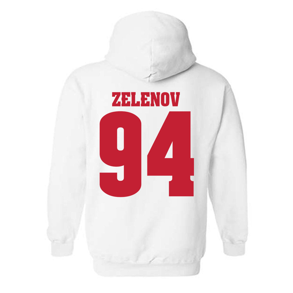 Wisconsin - NCAA Men's Ice Hockey : Vasily Zelenov - Classic Shersey Hooded Sweatshirt-1