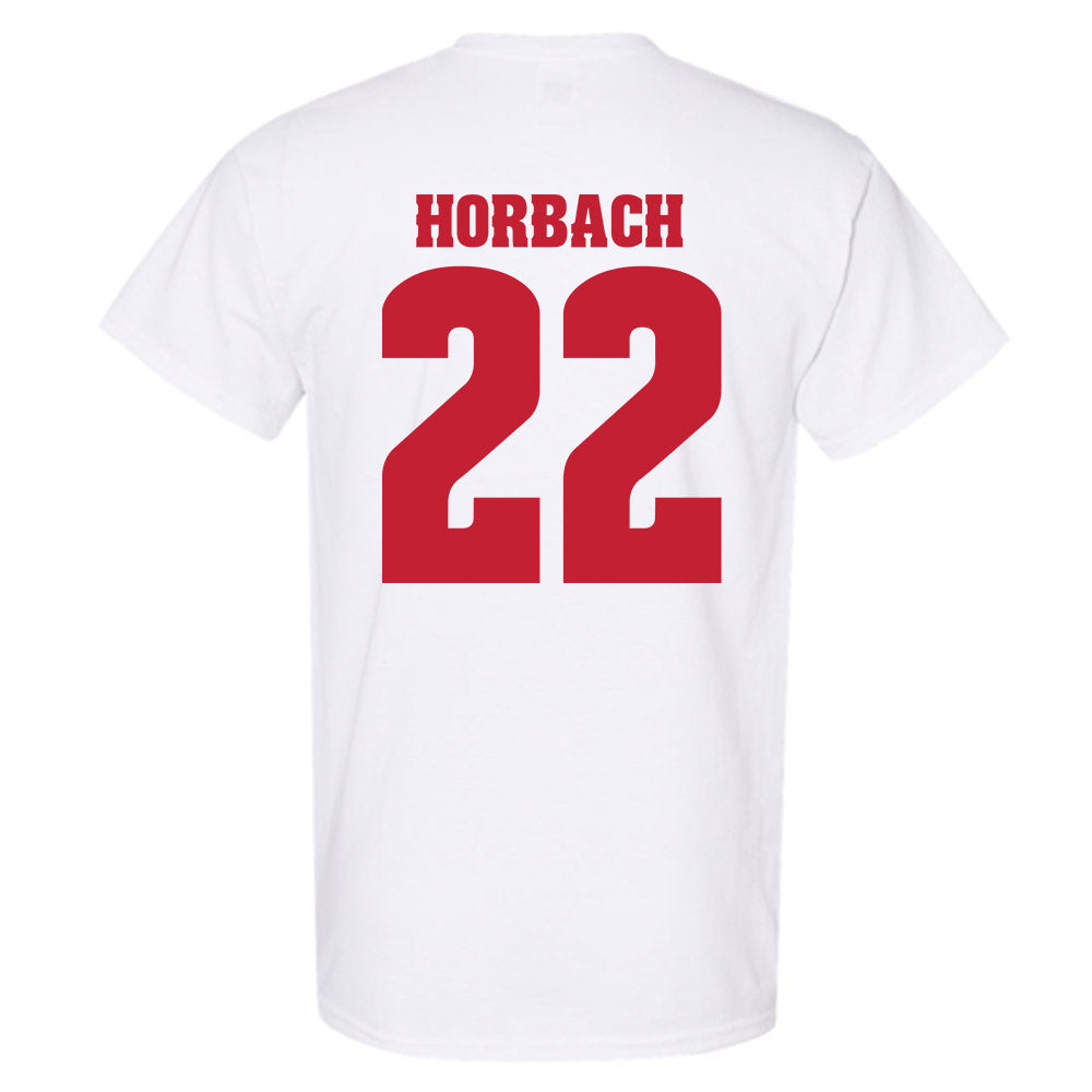 Wisconsin - NCAA Men's Ice Hockey : Jack Horbach - Classic Shersey T-Shirt-1