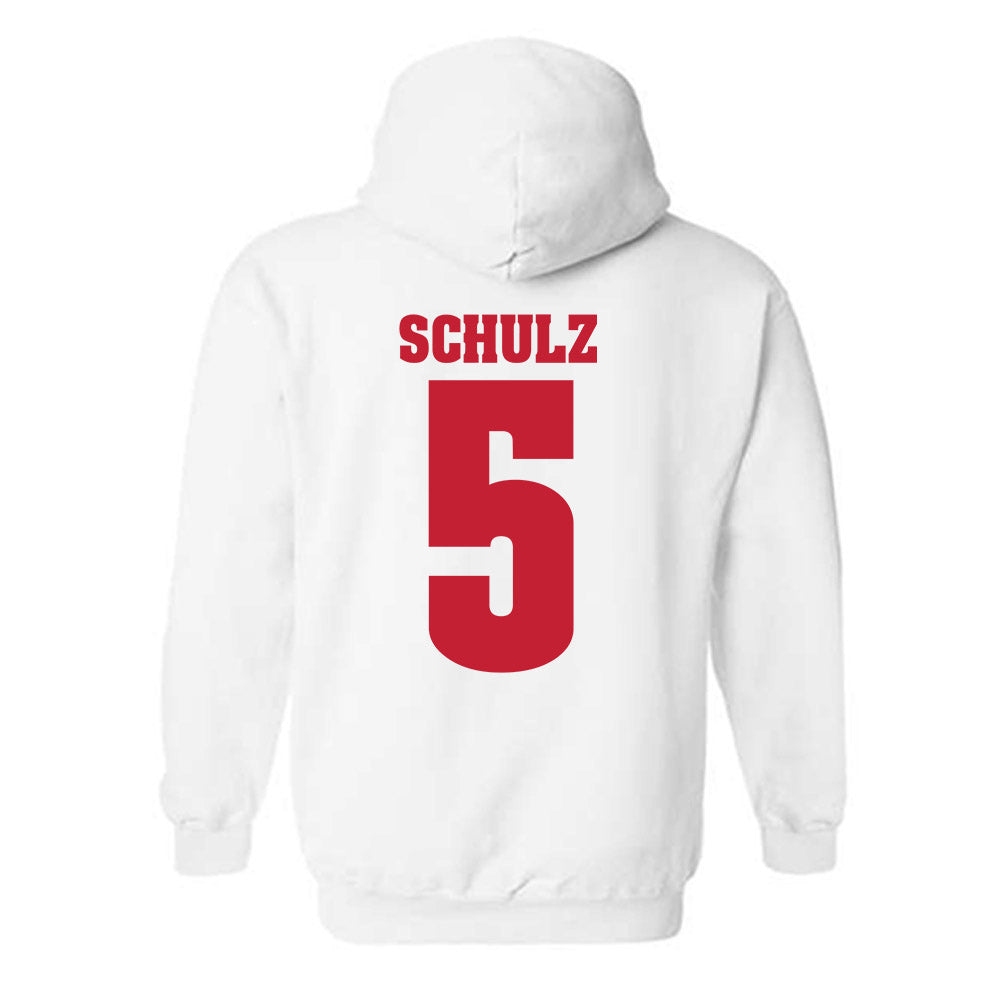 Wisconsin - NCAA Men's Ice Hockey : Zach Schulz - Classic Shersey Hooded Sweatshirt-1