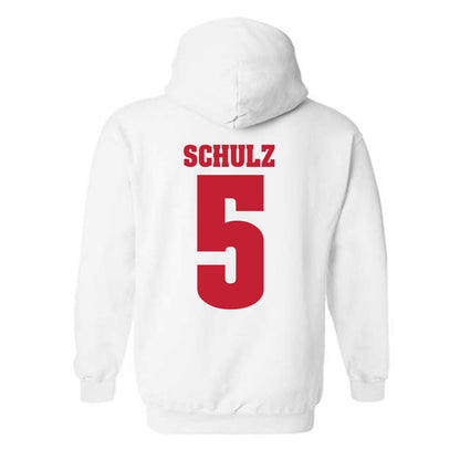 Wisconsin - NCAA Men's Ice Hockey : Zach Schulz - Classic Shersey Hooded Sweatshirt-1