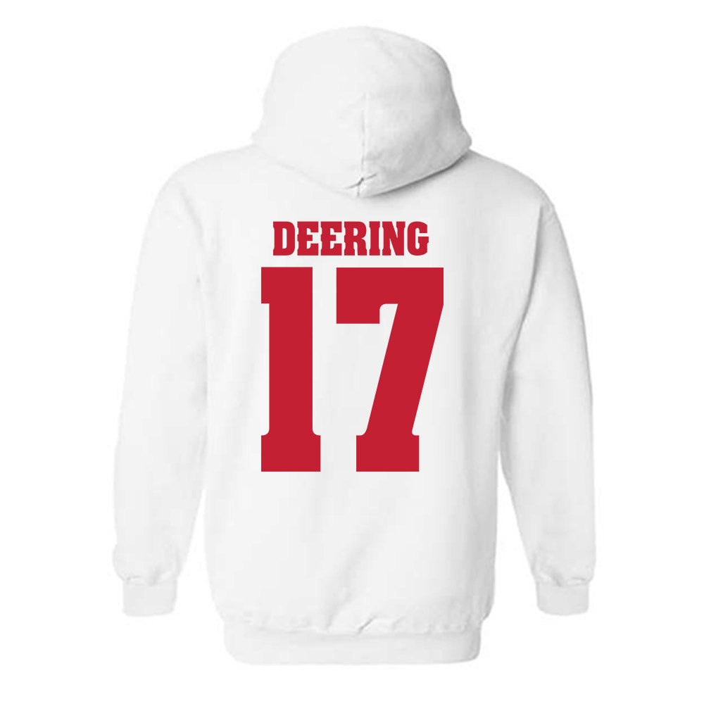 Wisconsin - NCAA Men's Ice Hockey : Grady Deering - Classic Shersey Hooded Sweatshirt-1