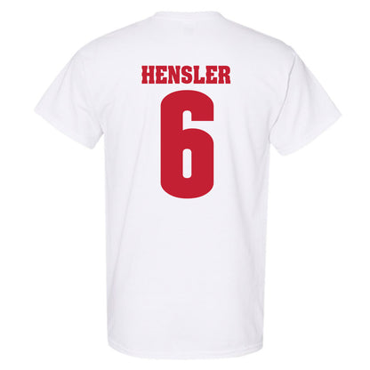 Wisconsin - NCAA Men's Ice Hockey : Logan Hensler - Classic Shersey T-Shirt-1