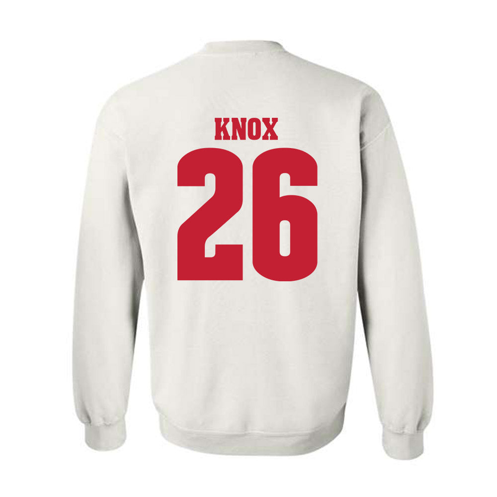 Wisconsin - NCAA Men's Ice Hockey : Weston Knox - Classic Shersey Crewneck Sweatshirt-1
