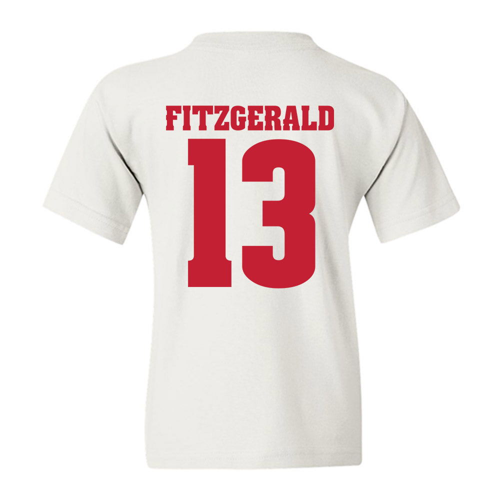Wisconsin - NCAA Men's Ice Hockey : Christian Fitzgerald - Classic Shersey Youth T-Shirt-1