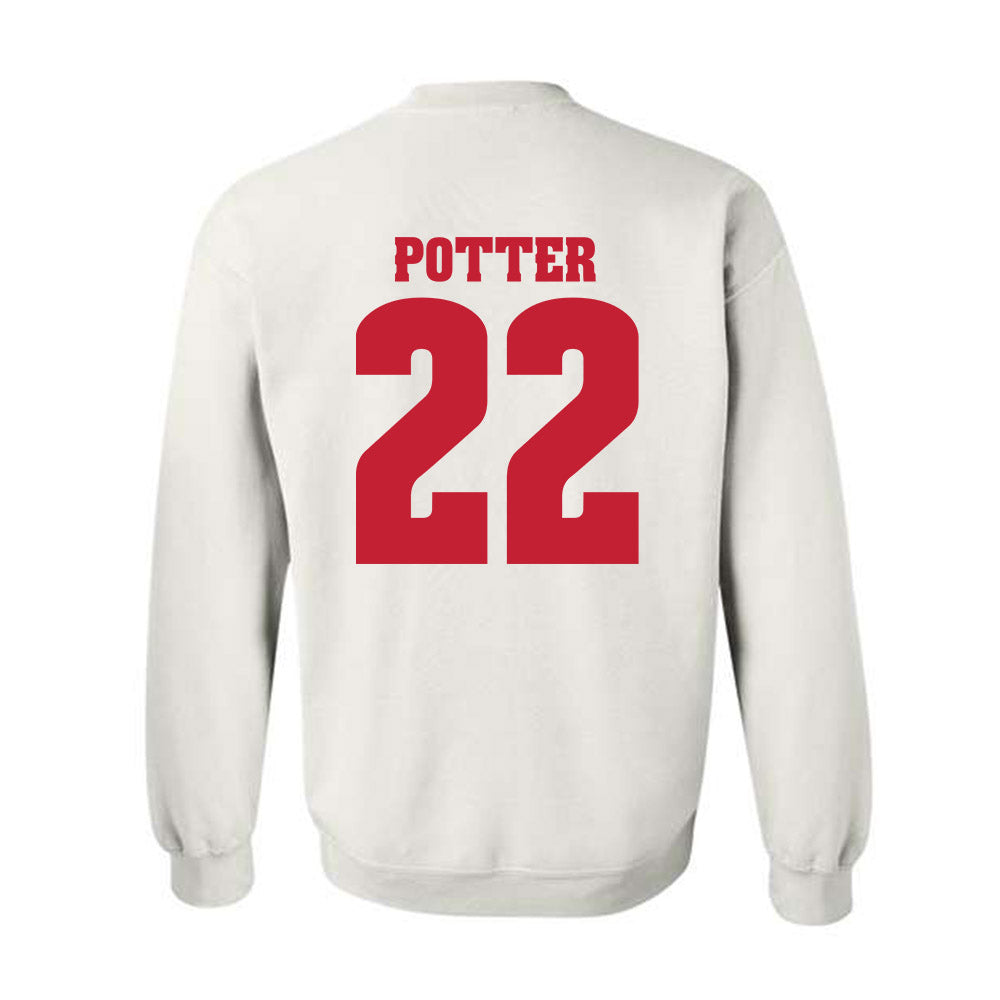Wisconsin - NCAA Women's Ice Hockey : Laney Potter - Classic Shersey Crewneck Sweatshirt-1