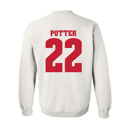 Wisconsin - NCAA Women's Ice Hockey : Laney Potter - Classic Shersey Crewneck Sweatshirt-1