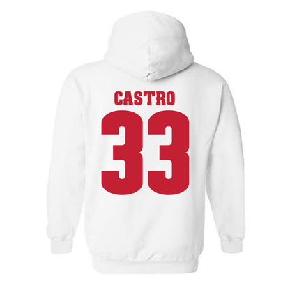 Wisconsin - NCAA Men's Ice Hockey : Anton castro - Classic Shersey Hooded Sweatshirt-1