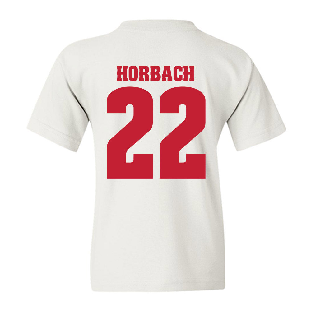 Wisconsin - NCAA Men's Ice Hockey : Jack Horbach - Classic Shersey Youth T-Shirt-1