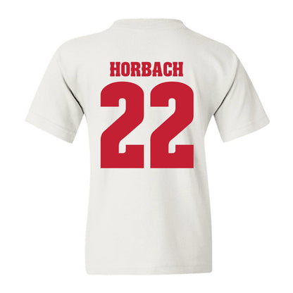 Wisconsin - NCAA Men's Ice Hockey : Jack Horbach - Classic Shersey Youth T-Shirt-1