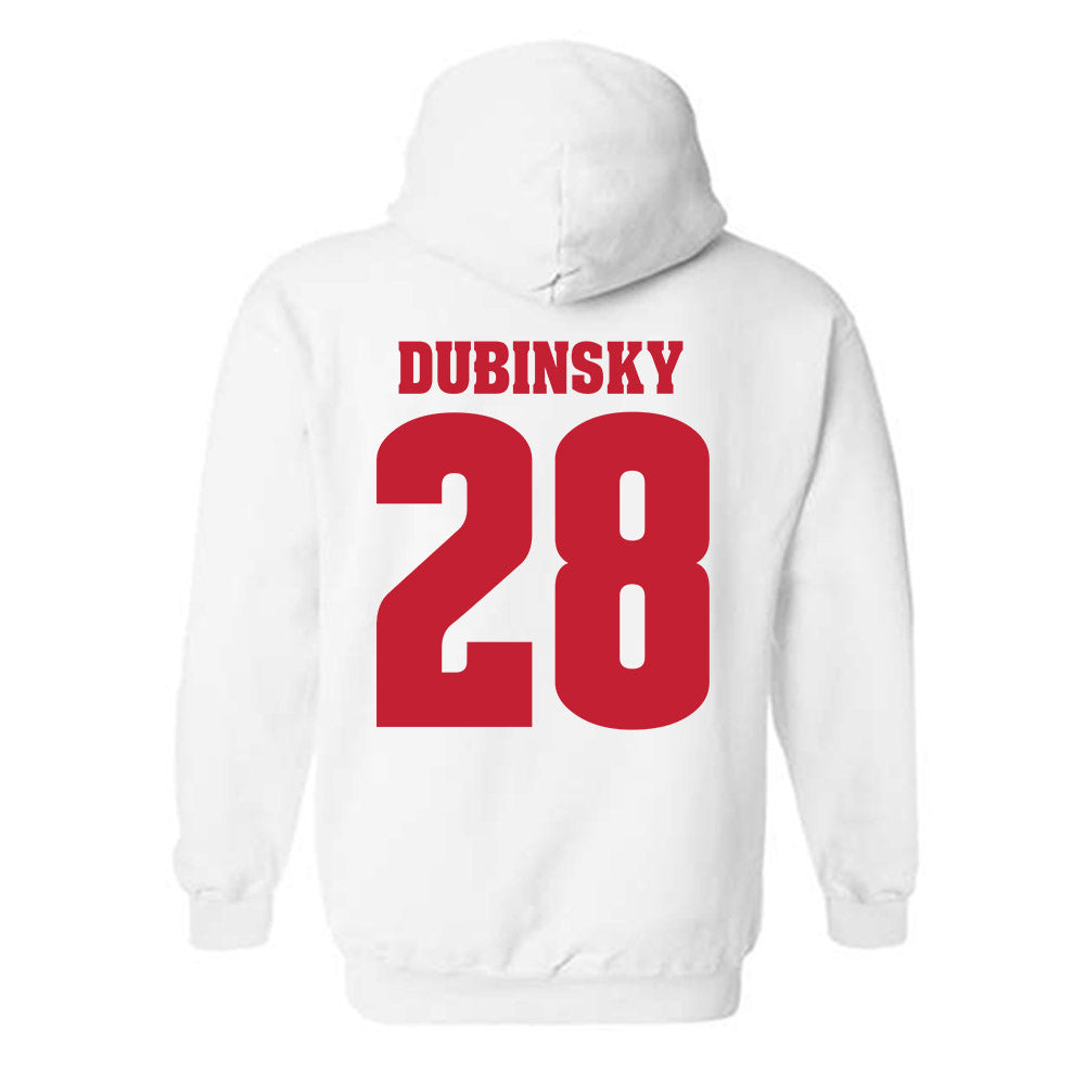 Wisconsin - NCAA Men's Ice Hockey : Aiden Dubinsky - Classic Shersey Hooded Sweatshirt-1