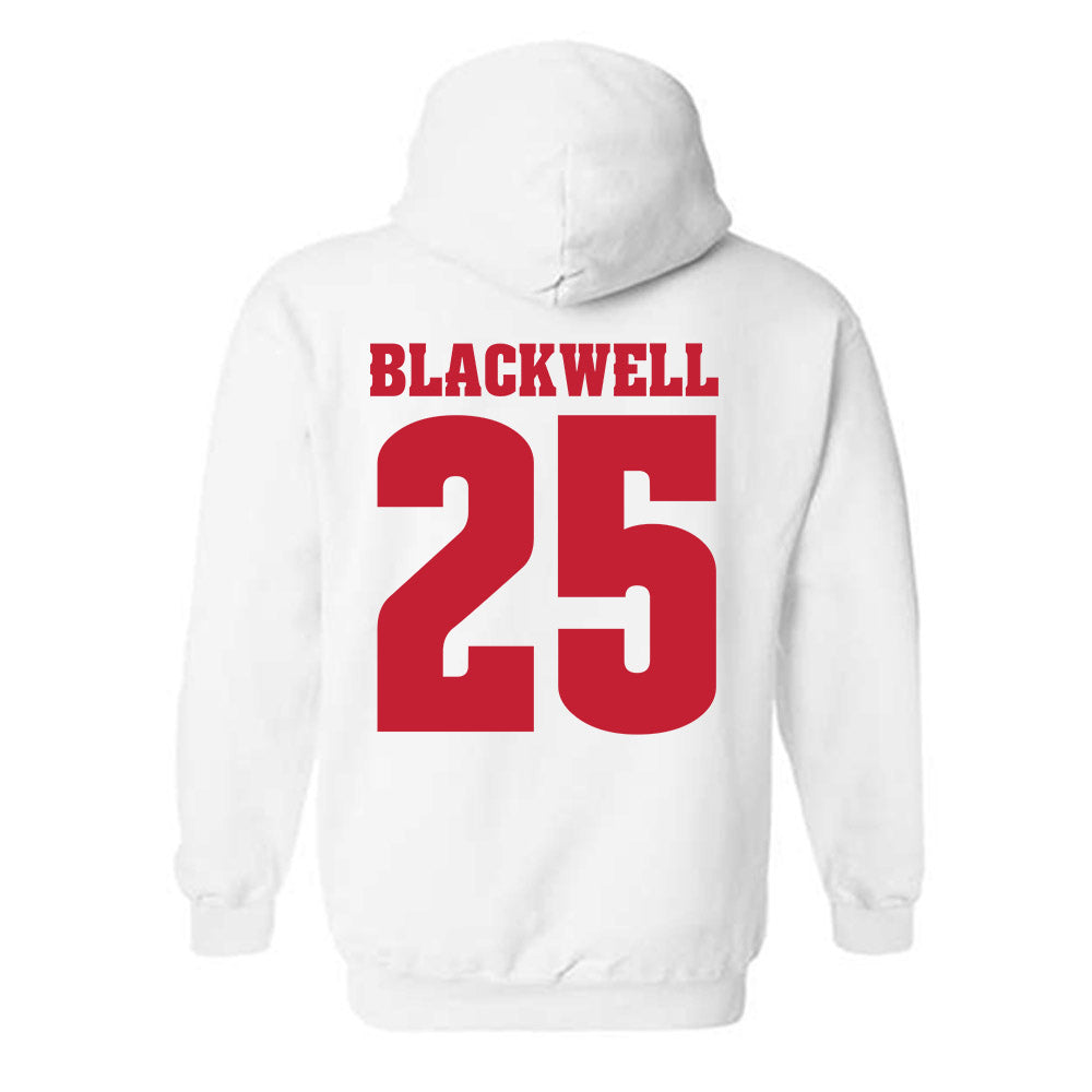 Wisconsin - NCAA Men's Basketball : John Blackwell - Classic Shersey Hooded Sweatshirt-1