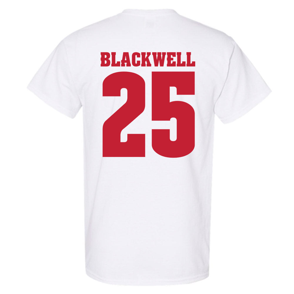 Wisconsin - NCAA Men's Basketball : John Blackwell - Classic Shersey T-Shirt-1
