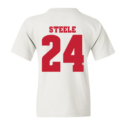 Wisconsin - NCAA Women's Basketball : Laci Steele - Classic Shersey Youth T-Shirt-1