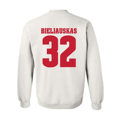Wisconsin - NCAA Men's Basketball : Aleksas Bieliauskas - Classic Shersey Crewneck Sweatshirt-1