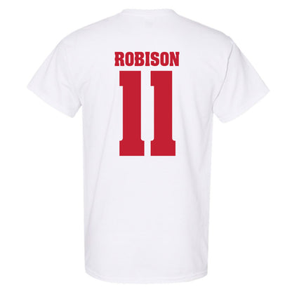 Wisconsin - NCAA Men's Basketball : Jack Robison - Classic Shersey T-Shirt-1
