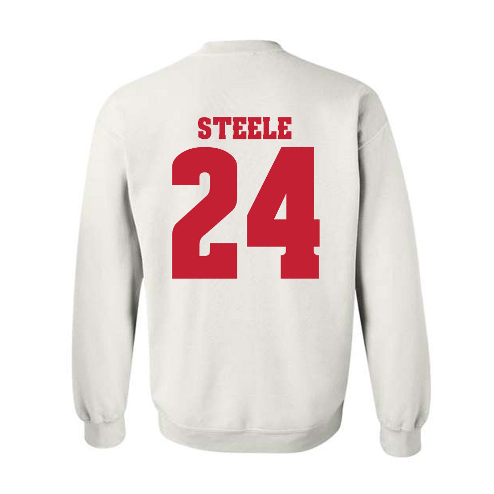 Wisconsin - NCAA Women's Basketball : Laci Steele - Classic Shersey Crewneck Sweatshirt-1