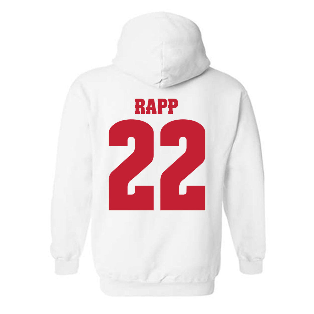 Wisconsin - NCAA Men's Basketball : Austin Rapp - Classic Shersey Hooded Sweatshirt-1