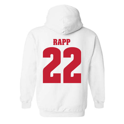 Wisconsin - NCAA Men's Basketball : Austin Rapp - Classic Shersey Hooded Sweatshirt-1
