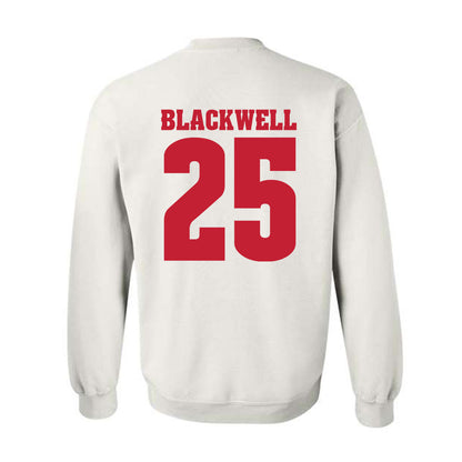 Wisconsin - NCAA Men's Basketball : John Blackwell - Classic Shersey Crewneck Sweatshirt-1
