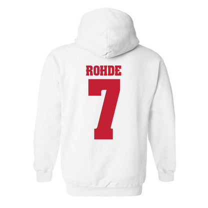 Wisconsin - NCAA Men's Basketball : Andrew Rohde - Classic Shersey Hooded Sweatshirt-1
