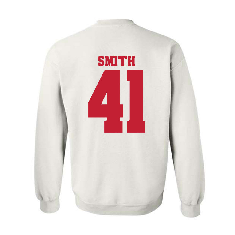 Wisconsin - NCAA Football : McCoy Smith - Classic Shersey Crewneck Sweatshirt-1