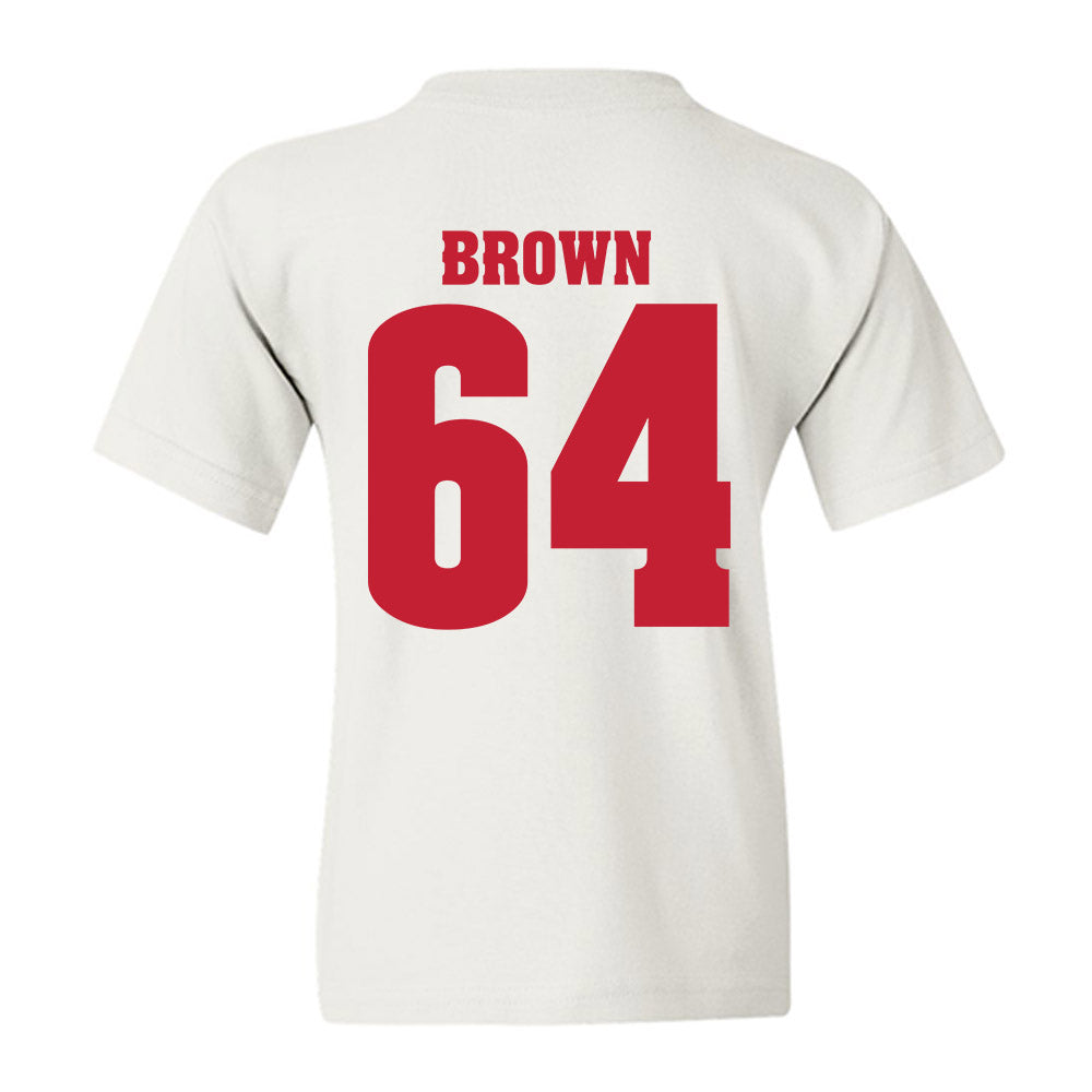 Wisconsin - NCAA Football : Evan Brown - Classic Shersey Youth T-Shirt-1