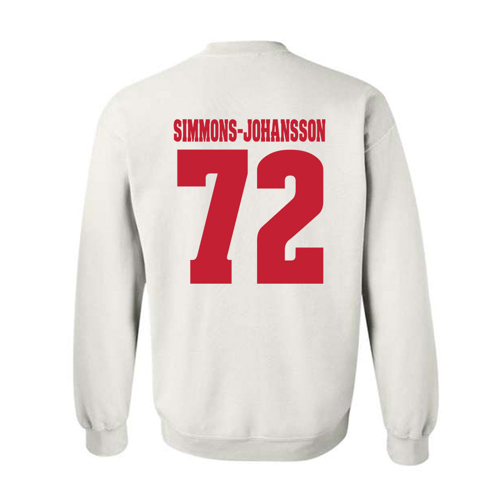 Wisconsin - NCAA Football : Lucas Simmons-Johansson - Classic Shersey Crewneck Sweatshirt-1