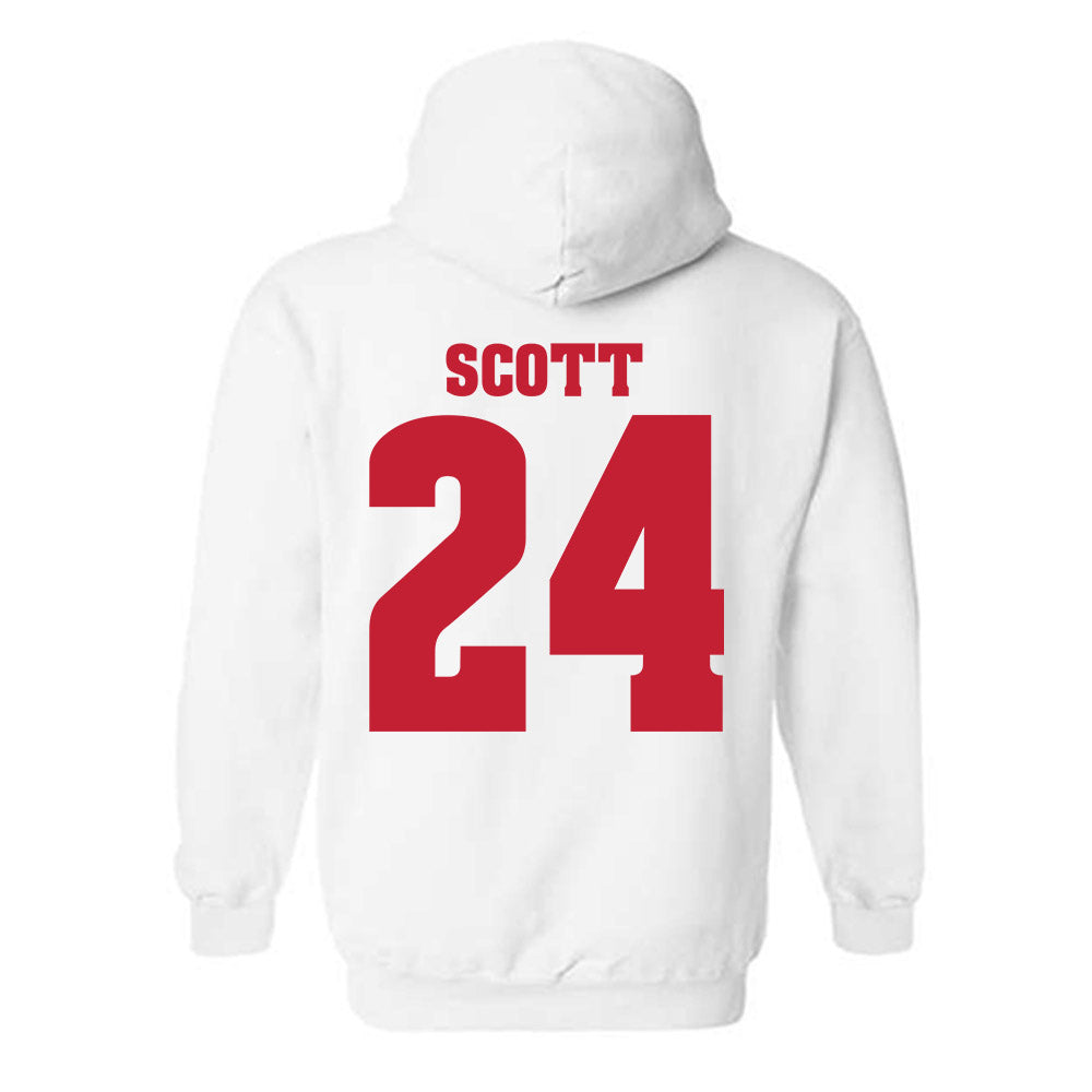 Wisconsin - NCAA Football : Jaimier Scott - Classic Shersey Hooded Sweatshirt-1