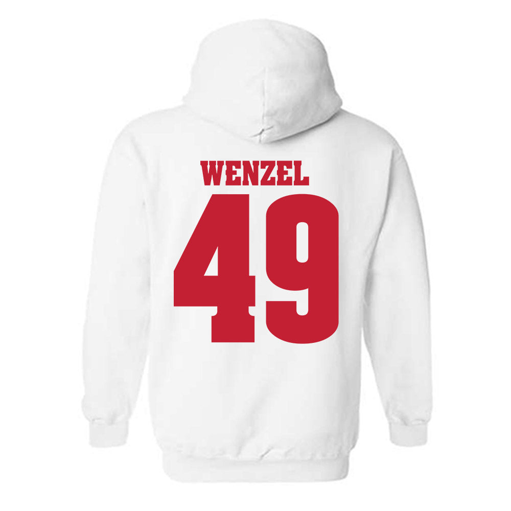 Wisconsin - NCAA Football : Ben Wenzel - Classic Shersey Hooded Sweatshirt-1