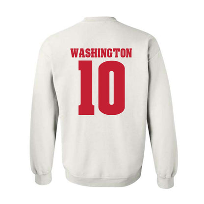 Wisconsin - NCAA Football : Jahmare Washington - Classic Shersey Crewneck Sweatshirt-1