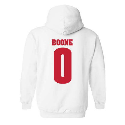 Wisconsin - NCAA Football : Justus Boone - Classic Shersey Hooded Sweatshirt-1