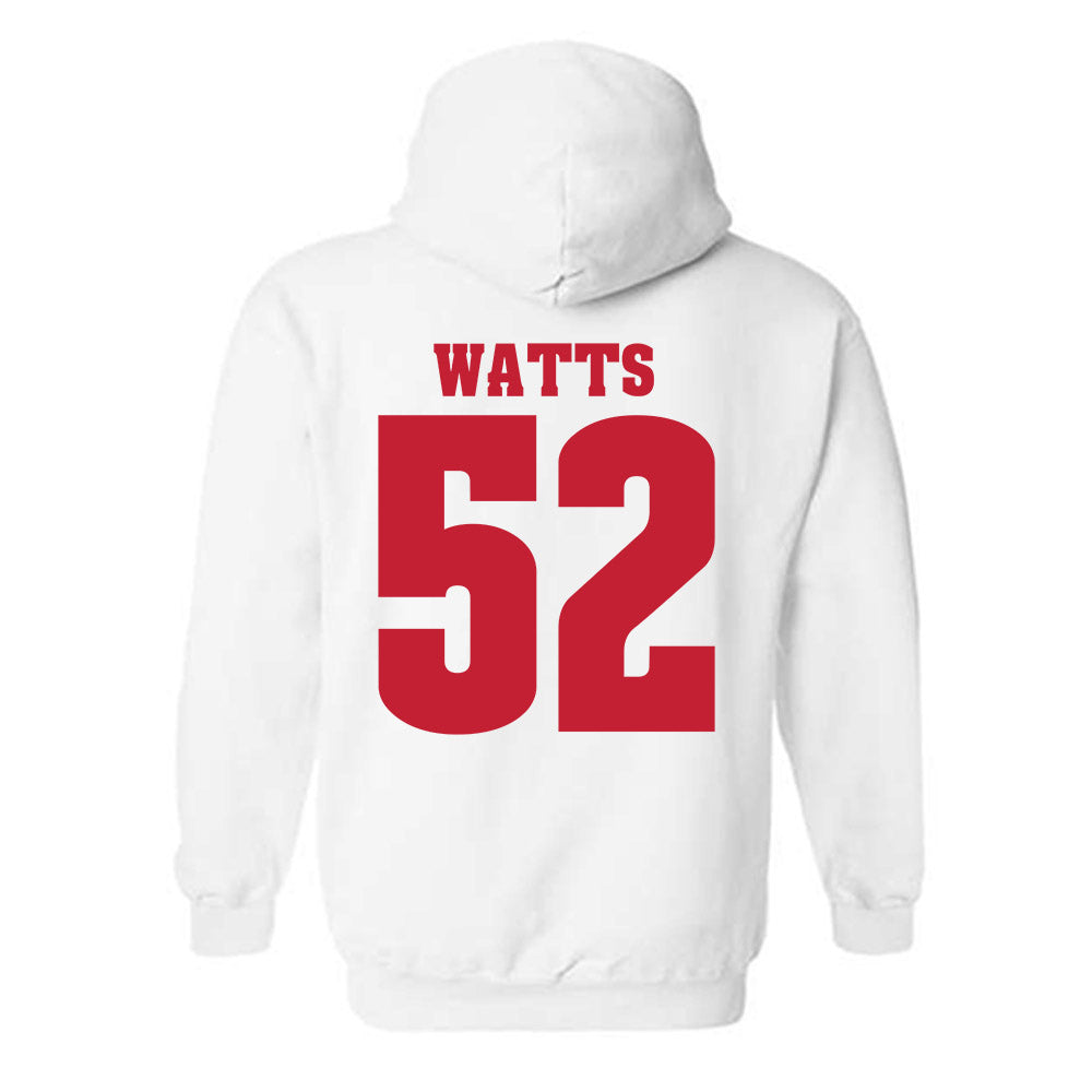 Wisconsin - NCAA Football : Hardy Watts - Classic Shersey Hooded Sweatshirt-1